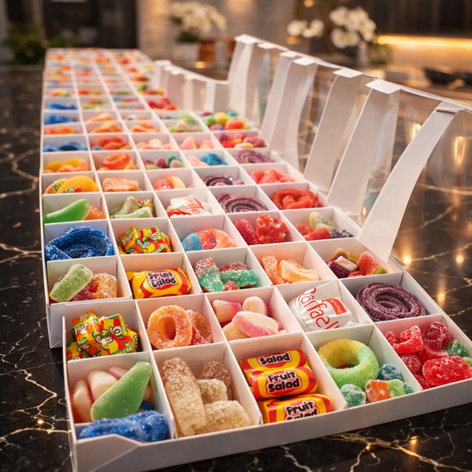 Eid Ramadan Mubarak Sweet Boxes Filled with Jelly Sweets Gift Boxes (£4.00 each)